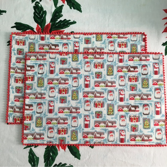 ✨Retro Christmas Reversible Placemats, Set of 2✨ - Picture 6 of 13